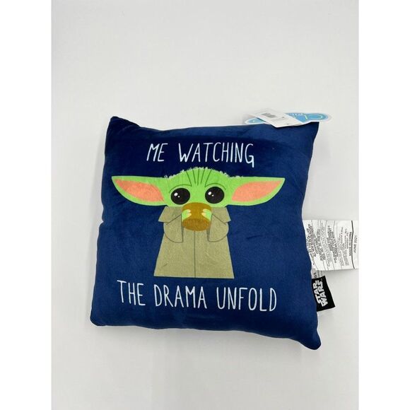 Brand New Star Wars The Mandalorian 11" Cloud‎ Pillow Color Blue - Picture 2 of 5